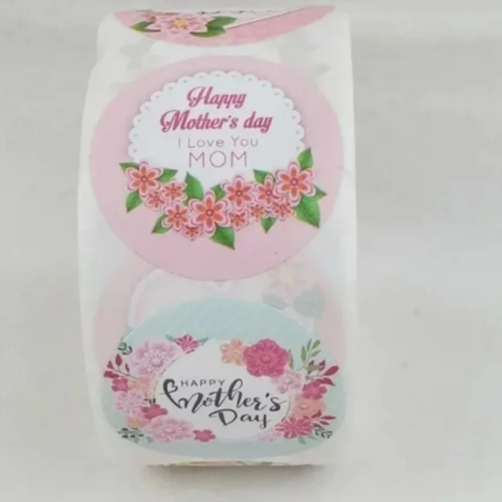 500 Pieces Roll Mothers Day Sealing Sticker